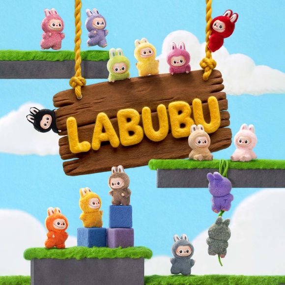 POP MART Labubu V4 The Monsters Pin For Love Series Plush Pendant Blind Box (N-Z)