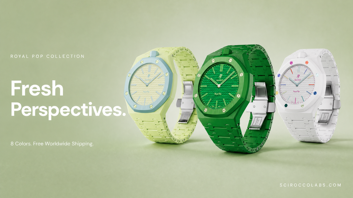 Royal Pop Strap — Forest Green | Bioceramic Band for Swatch × AP Royal Pop