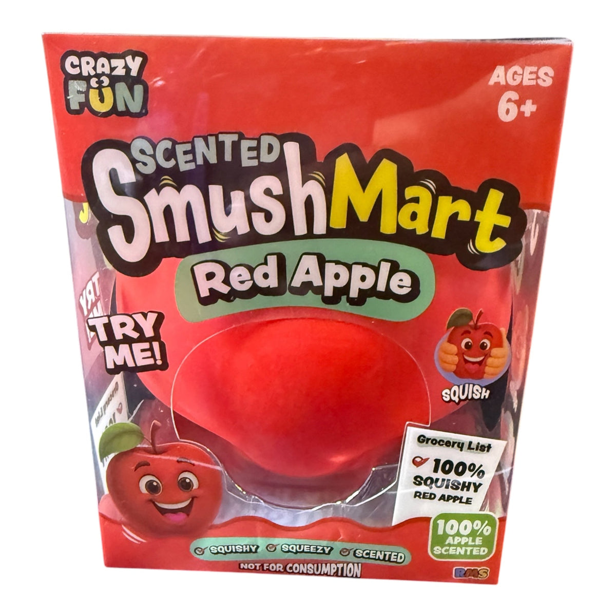 π Crazy Fun RMS SmushMart Red Apple Squishy (Scented)