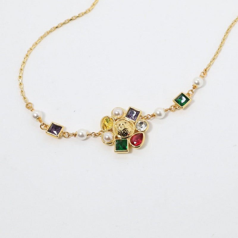 18K Chanel Color Crystal Choker Necklace