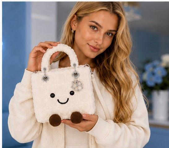 Fluffy Plush designer 
Lady O Bag