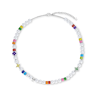18K Louis Vuitton MNG Pearls Party Necklace