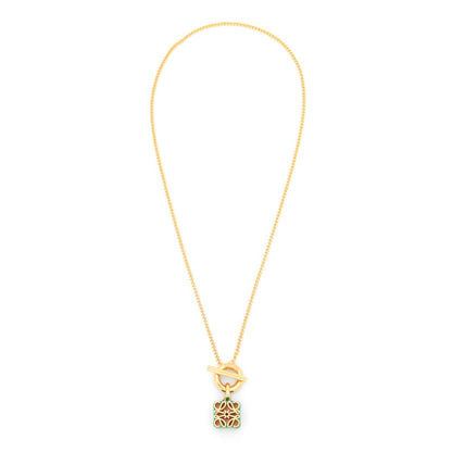 18K LOEWE Anagram Pendant Necklace
