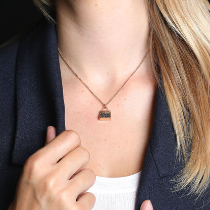 18K Amulettes Kelly Black Diamonds Hermes Necklace