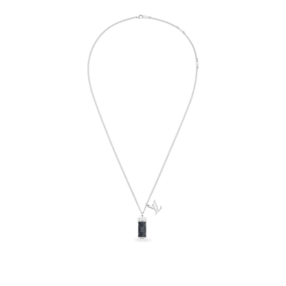 18K Louis Vuitton Monogram Eclipse Charms Necklace