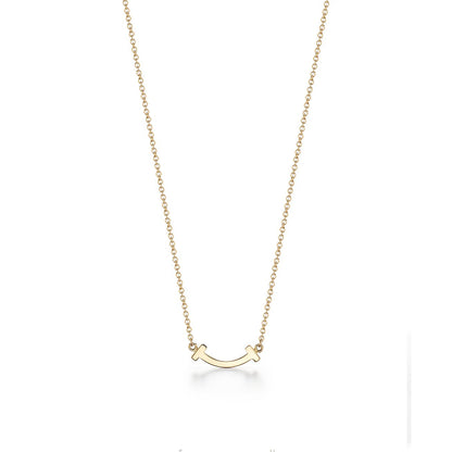 18K Tiffany Small Diamond Pendant Necklace