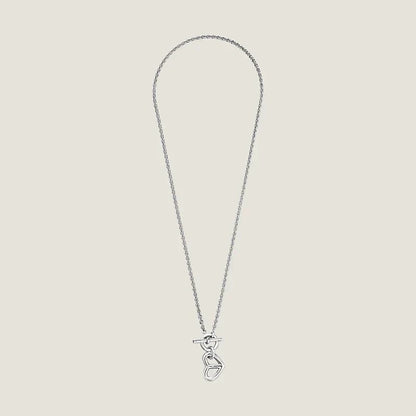 18K Cache-coeur Amulette Pendant Hermes Necklace