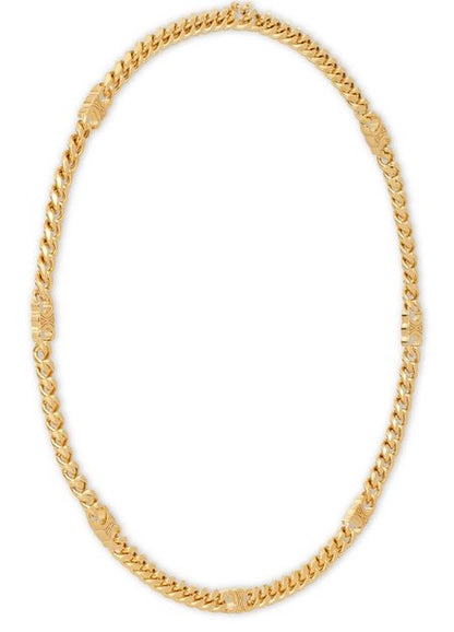 18K Dior Celine Small Gourmette Necklace