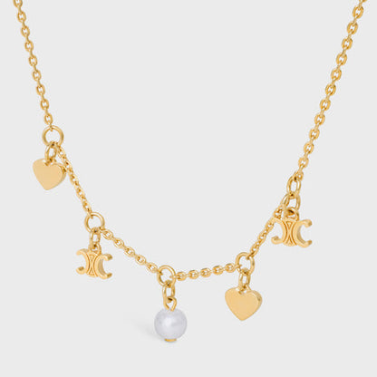 18K Celine Pearl Necklace