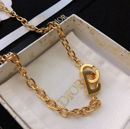 18K Dior Lock Necklace