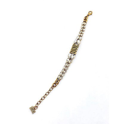 18K Dior Revolution Crystals Gold Tone Choker Necklace