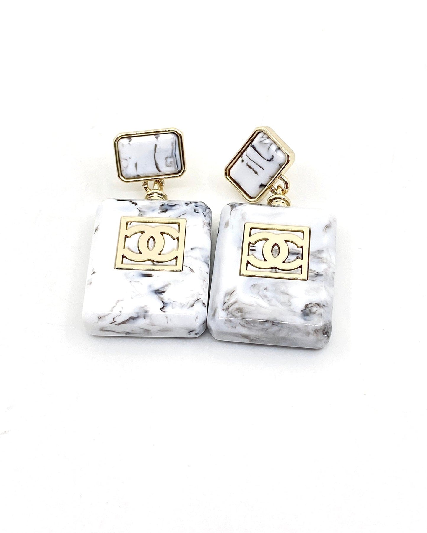 18K  Chanel Eternal No¡ã5 Earrings