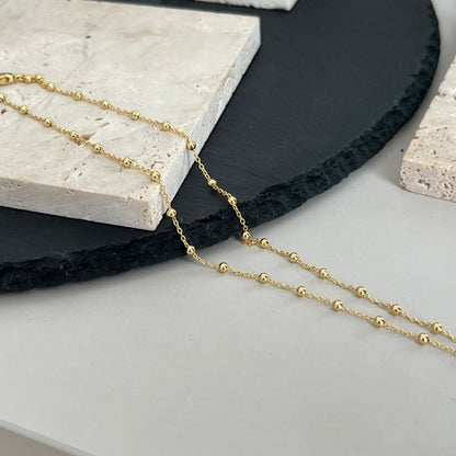 18K Double Gucci Interlocking Gucci Necklace