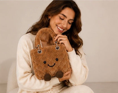 Fluffy Plush designer 
Lady O Bag