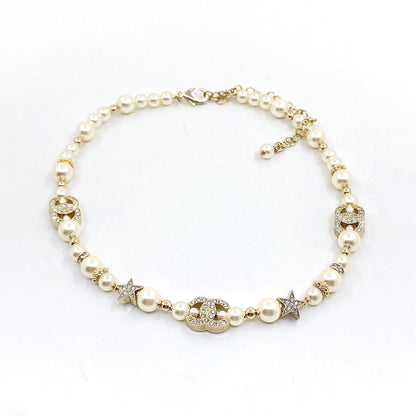 18K  Chanel Pearl Diamonds Necklace