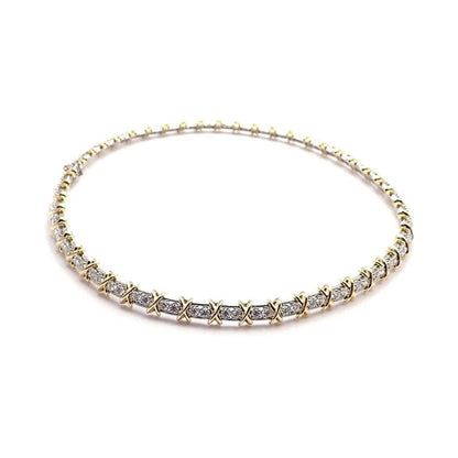 18K Tiffany Schlumberger Eighteen Stone Choker Necklace