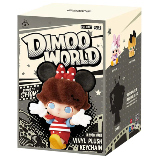 POPMART DIMOO WORLD × DISNEY Series-Vinyl Plush Keychain Blind Box (SEALED)