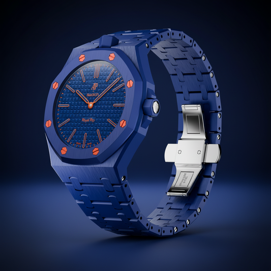 Royal Pop Strap — Midnight Orange | Bioceramic Band for Swatch × AP Royal Pop