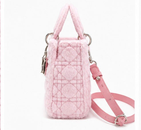 Fluffy Plush designer 
Lady O Bag
