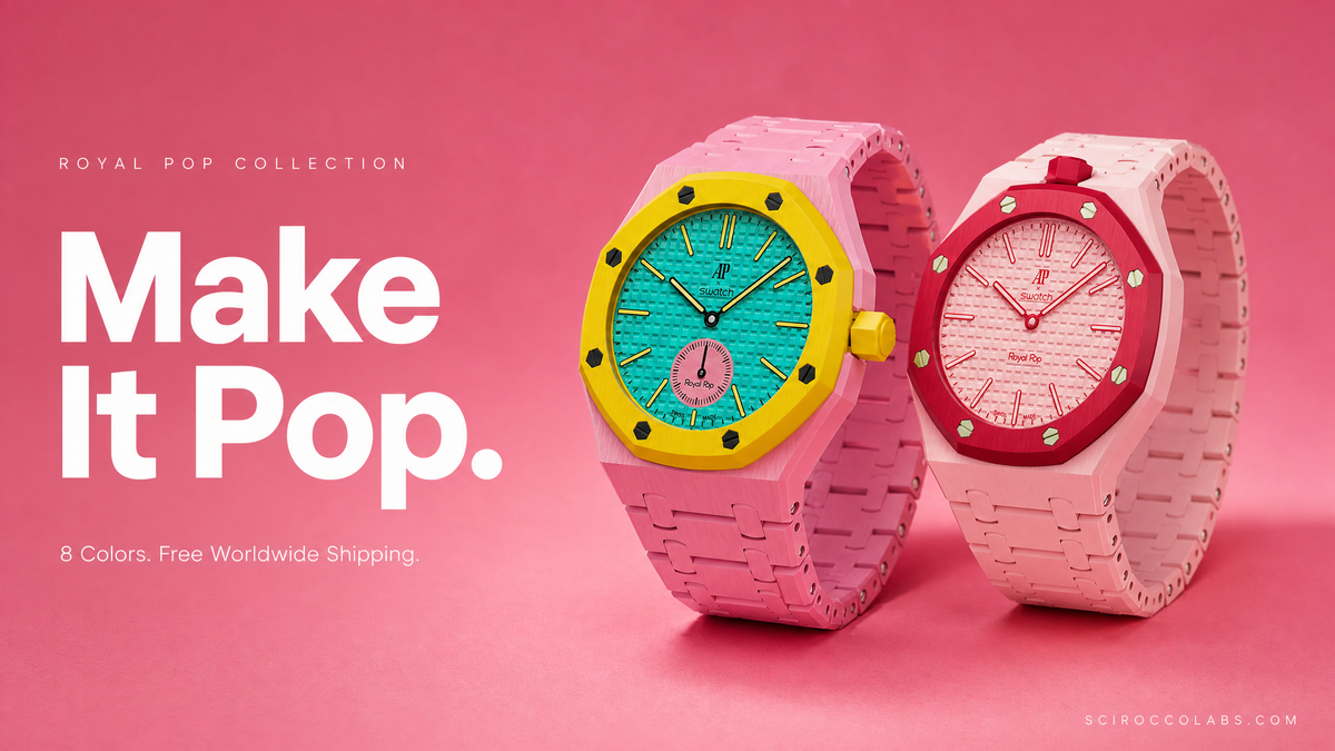 Royal Pop Strap — Carnival Pink | Bioceramic Band for Swatch × AP Royal Pop