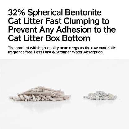 Tofu Cat Litter with Recycled Coffee Grounds
