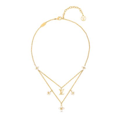 18K Louis Vuitton Floragram Necklace