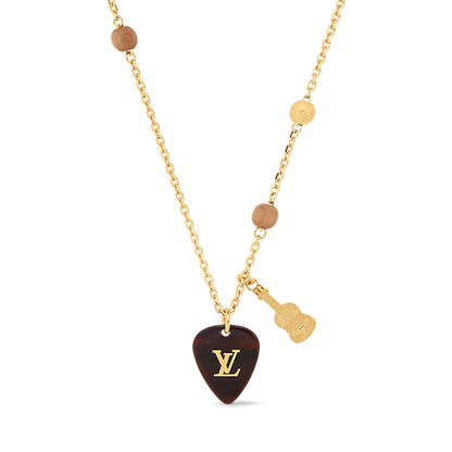 18K Louis Vuitton Picks Pendant Necklace