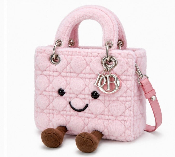 Fluffy Plush designer 
Lady O Bag