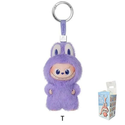 POP MART Labubu V4 The Monsters Pin For Love Alphabet Plush Pendant - Letter T
