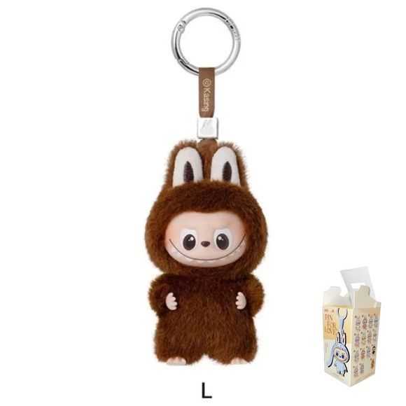 POP MART Labubu V4 The Monsters Pin For Love Alphabet Plush Pendant - Letter L