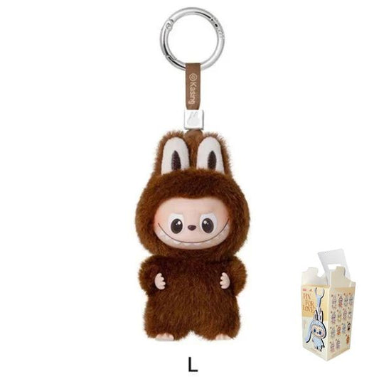 POP MART Labubu V4 The Monsters Pin For Love Alphabet Plush Pendant - Letter L