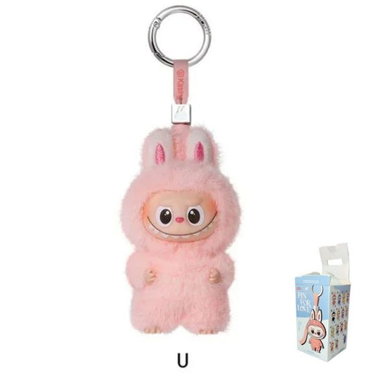 POP MART Labubu V4 The Monsters Pin For Love Alphabet Plush Pendant - Letter U
