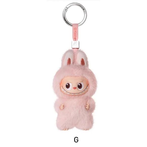 POP MART Labubu V4 The Monsters Pin For Love Alphabet Plush Pendant - Letter G