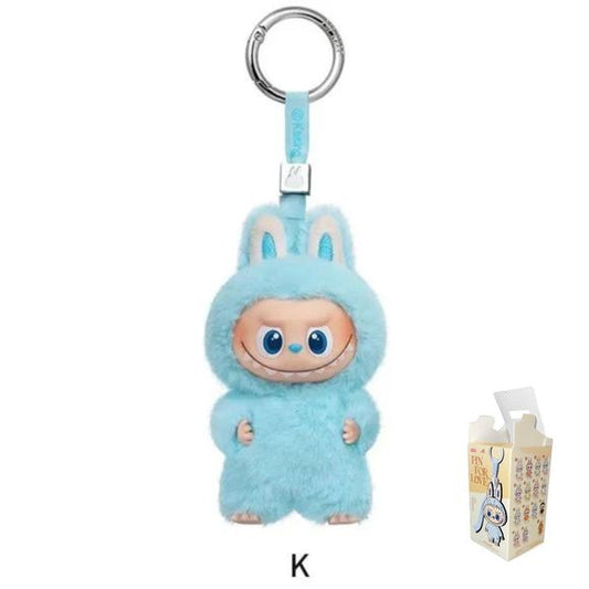 POP MART Labubu V4 The Monsters Pin For Love Alphabet Plush Pendant - Letter K