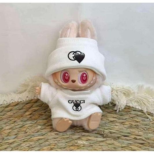 Labubu Lookin' Good Designer Clothing Outfit (White) - Clothing for Labubu
