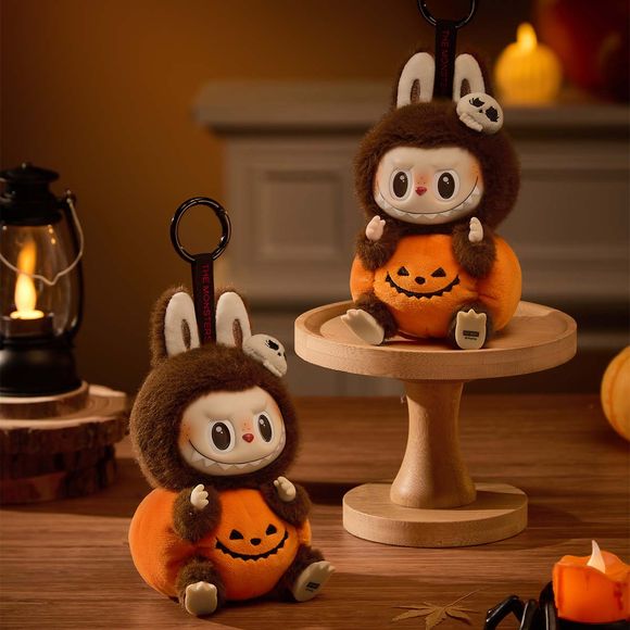 POP MART Labubu Happy Halloween Party Series Sitting Pumpkin Plush AUTHENTIC