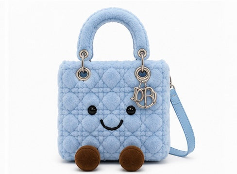 Fluffy Plush designer 
Lady O Bag
