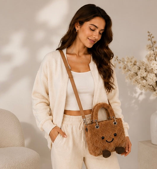 Fluffy Plush designer 
Lady O Bag