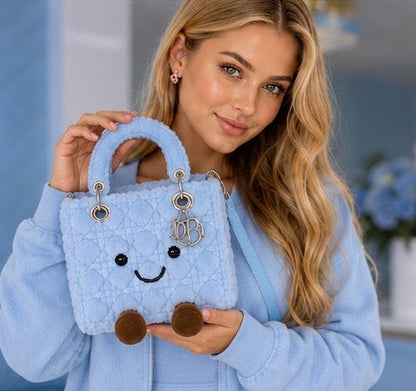 Fluffy Plush designer 
Lady O Bag