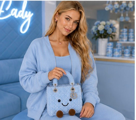 Fluffy Plush designer 
Lady O Bag