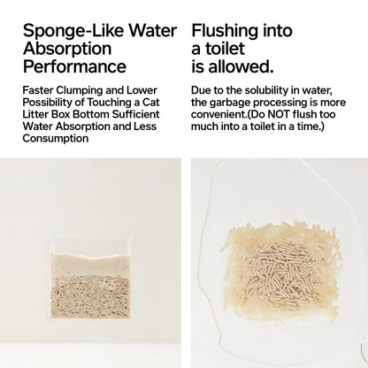 Tofu Cat Litter with Occult Blood Test Particles