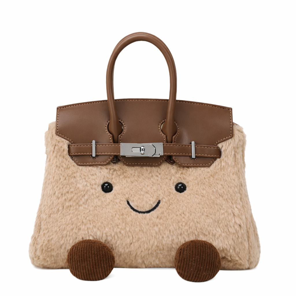 Fluffy Plush designer Handbag – Cute Luxury bag