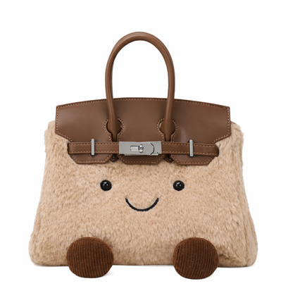 Fluffy Plush designer Handbag – Cute Luxury bag
