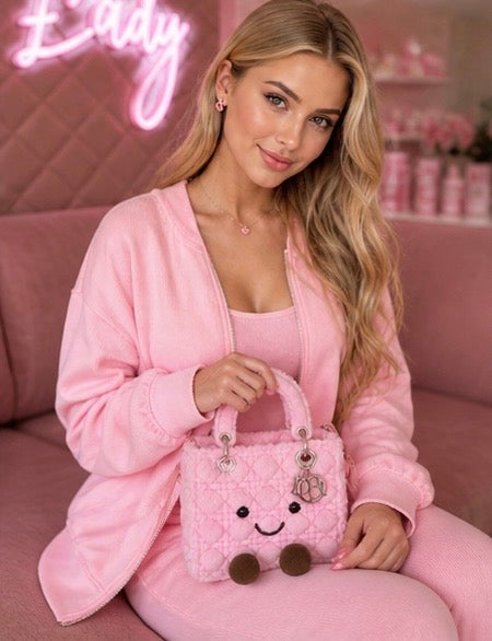 Fluffy Plush designer 
Lady O Bag