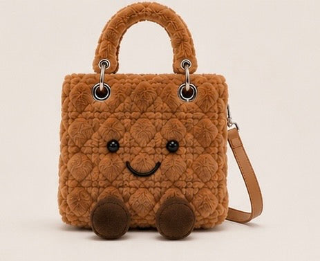 Fluffy Plush designer 
Lady O Bag