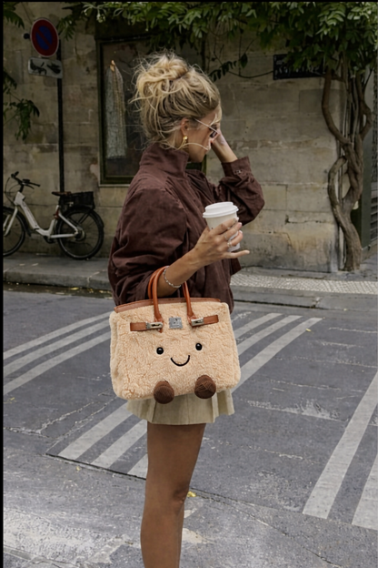 Fluffy Plush designer Handbag – Cute Luxury bag
