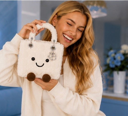 Fluffy Plush designer 
Lady O Bag