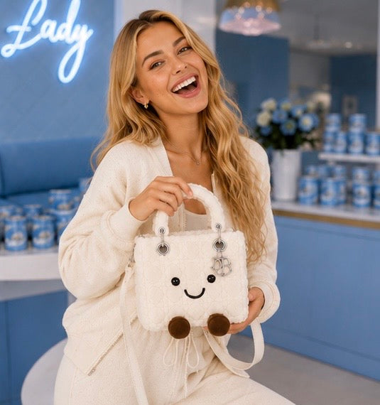 Fluffy Plush designer 
Lady O Bag