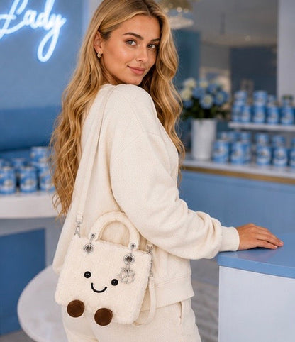 Fluffy Plush designer 
Lady O Bag