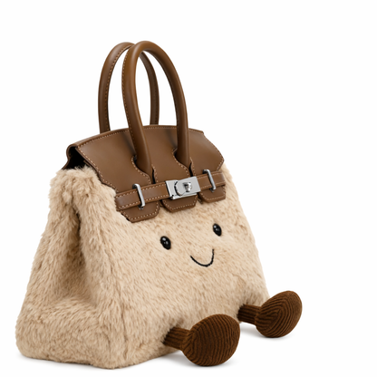 Fluffy Plush designer Handbag – Cute Luxury bag